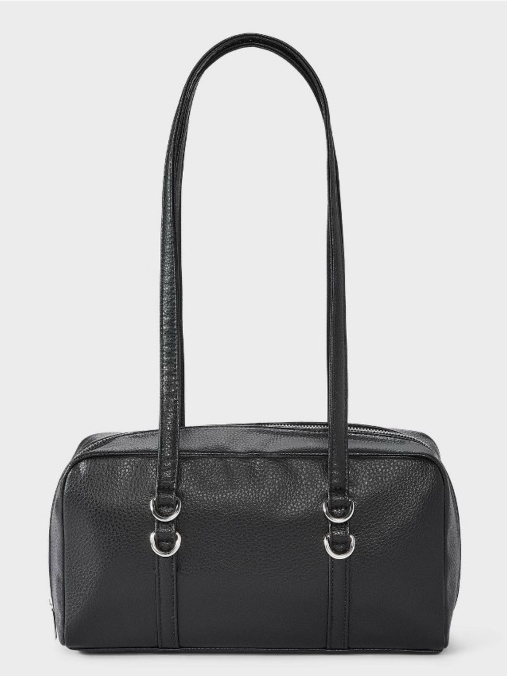 wild fable Black Pebbled Shoulder Satchel